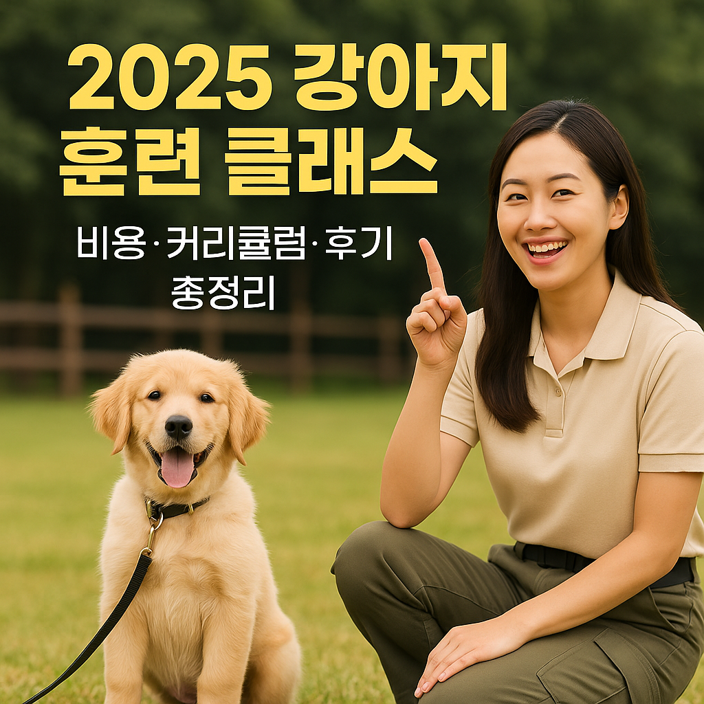 2025 강아지 훈련 클래스 비교|비용·커리큘럼·후기 총정리