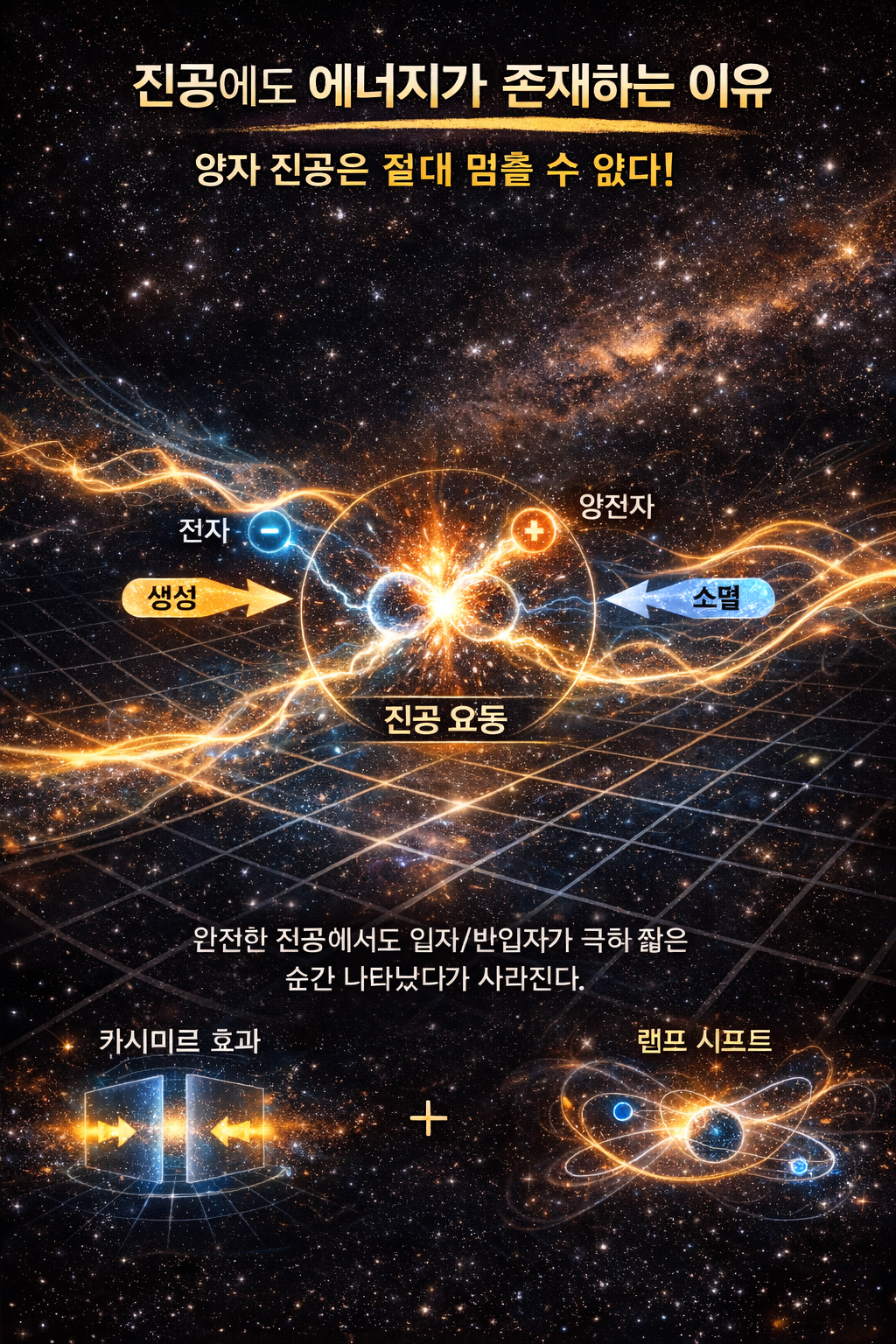 진공에도 에너지가 존재하는 이유 (양자 진공의 충격적인 진실)