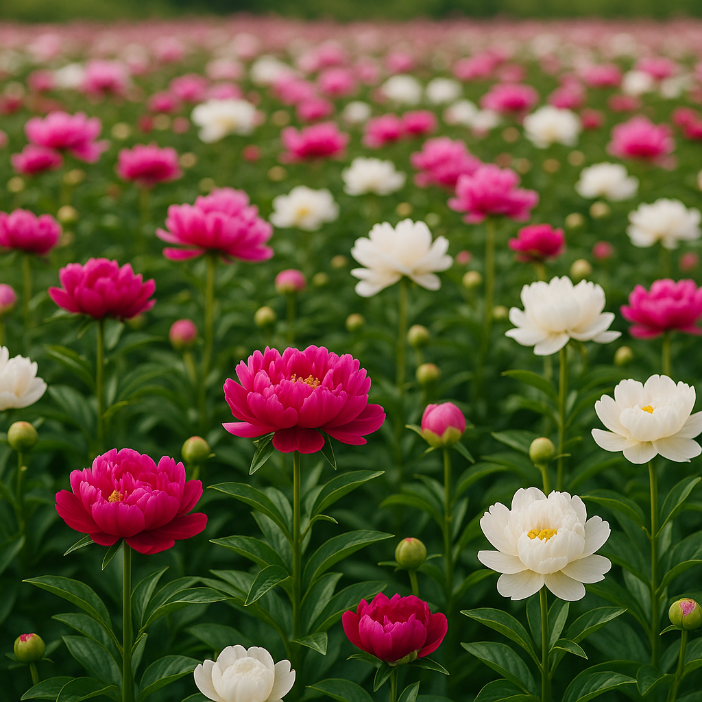 영천 작약 꽃밭