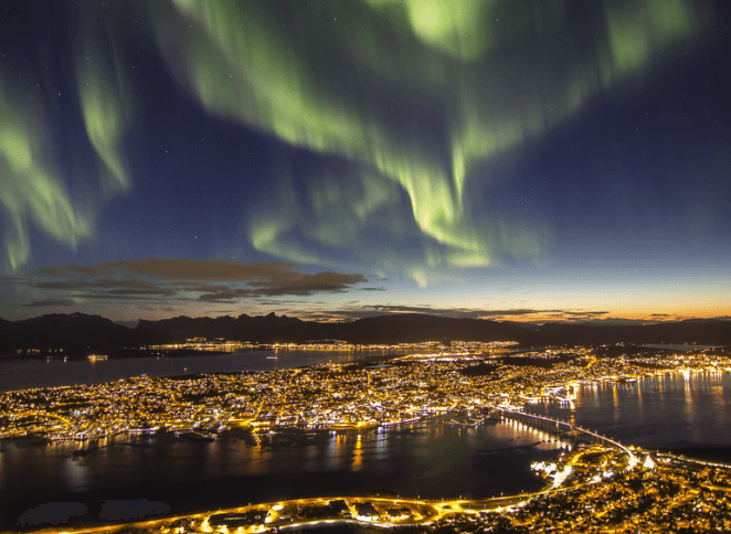 노르웨이 오로라 관측 최고의 명소