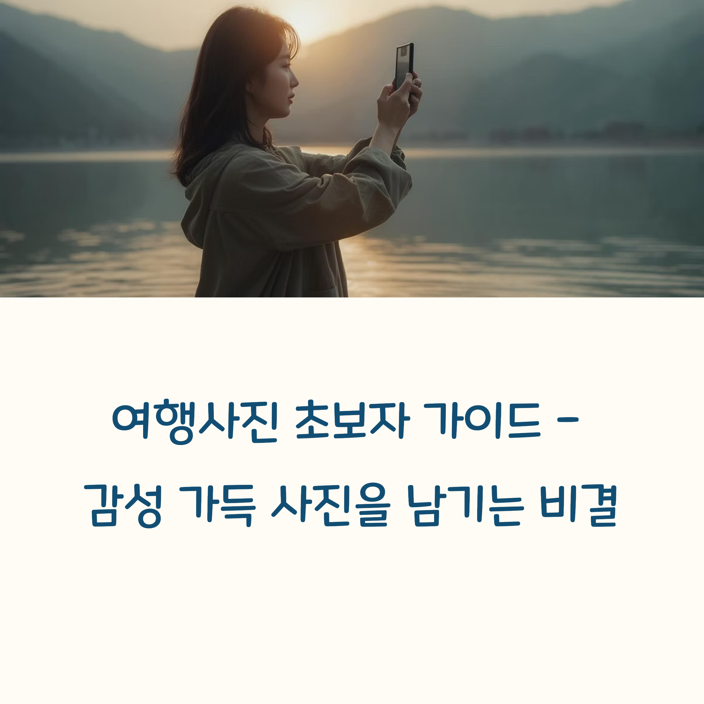 여행사진 잘 찍는 법, 초보자 가이드