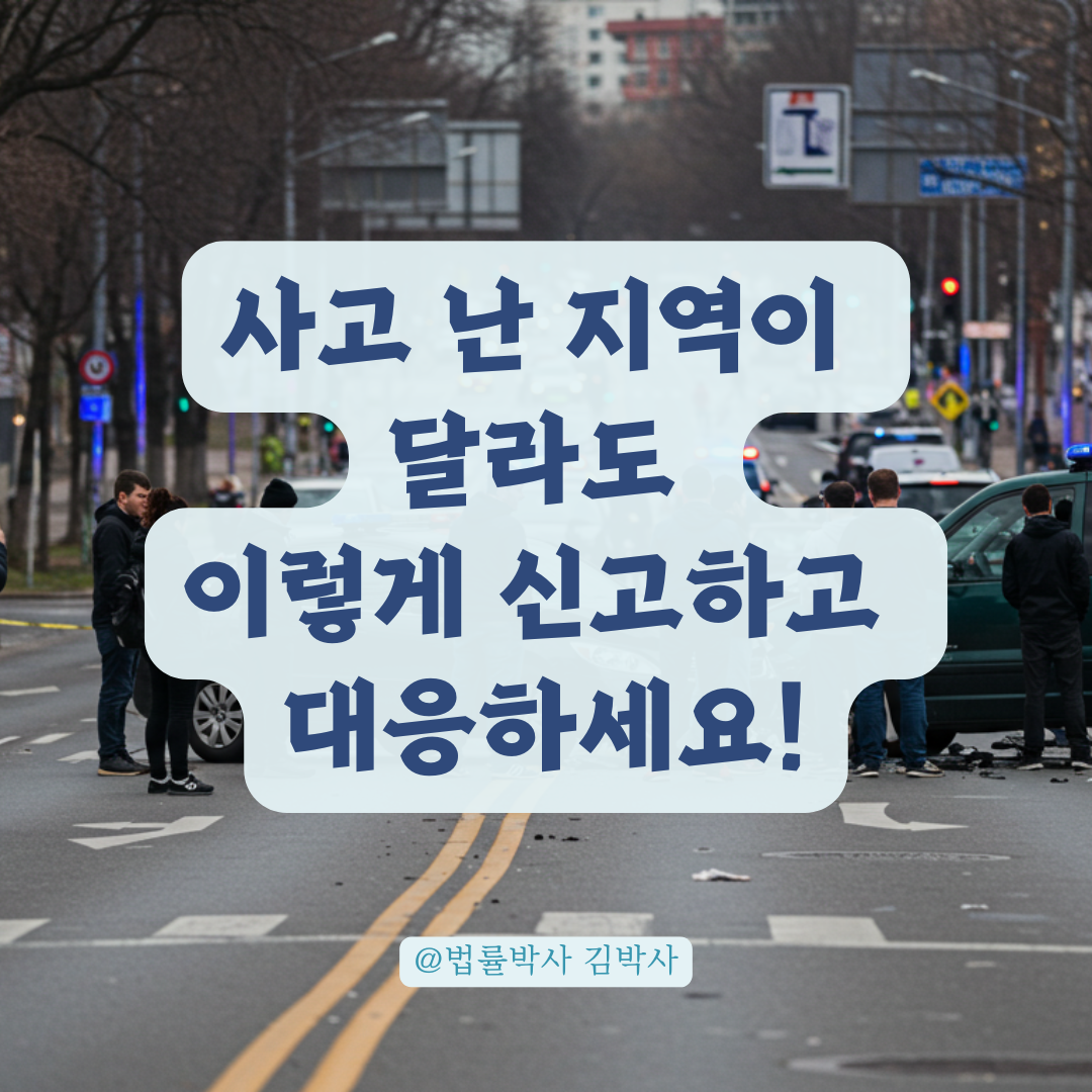 교통사고 발생 시 사고 지역 상관없이 이렇게 신고하세요