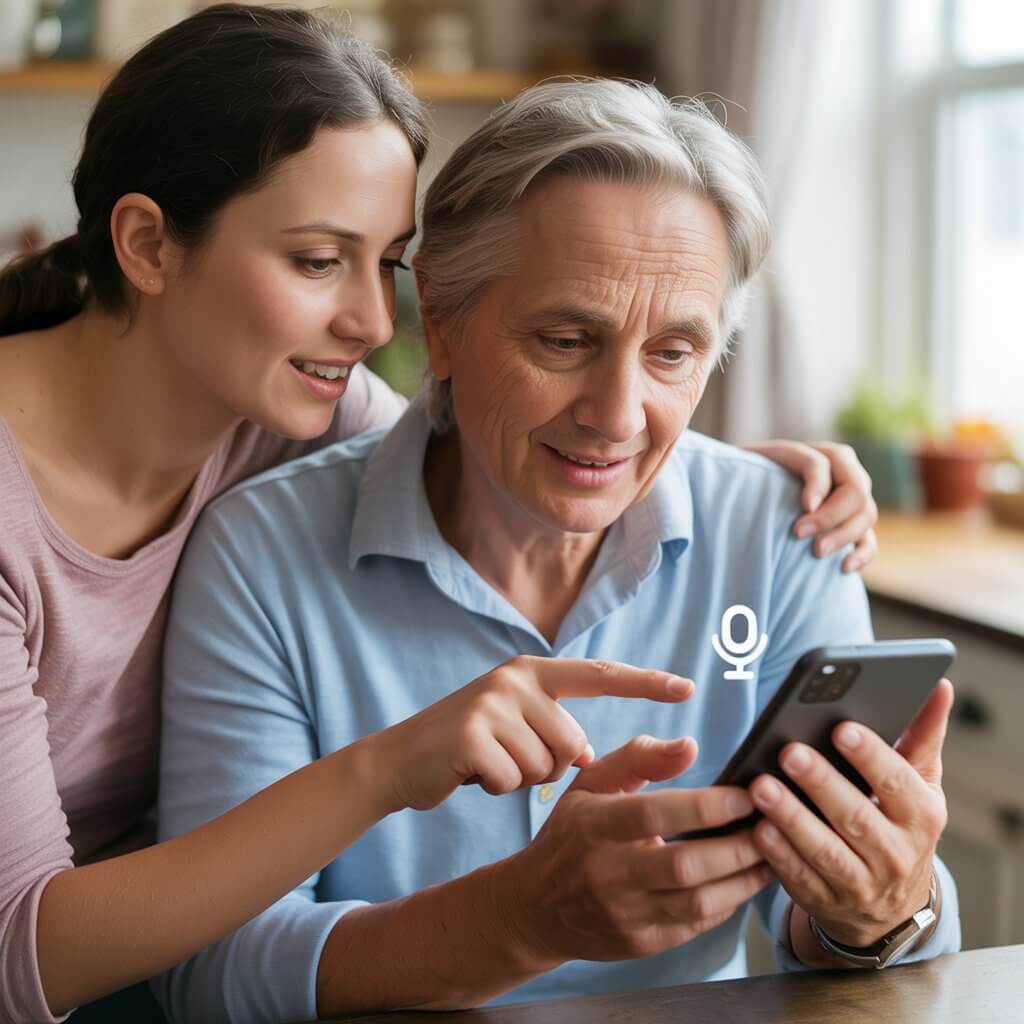 60대 음성 검색 사용 방법(글자 입력 없이 말로 찾는 쉬운 검색법)