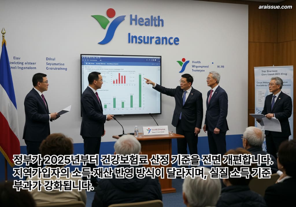 정부가 2025년부터 건강보험료 산정 기준을 전면 개편합니다.