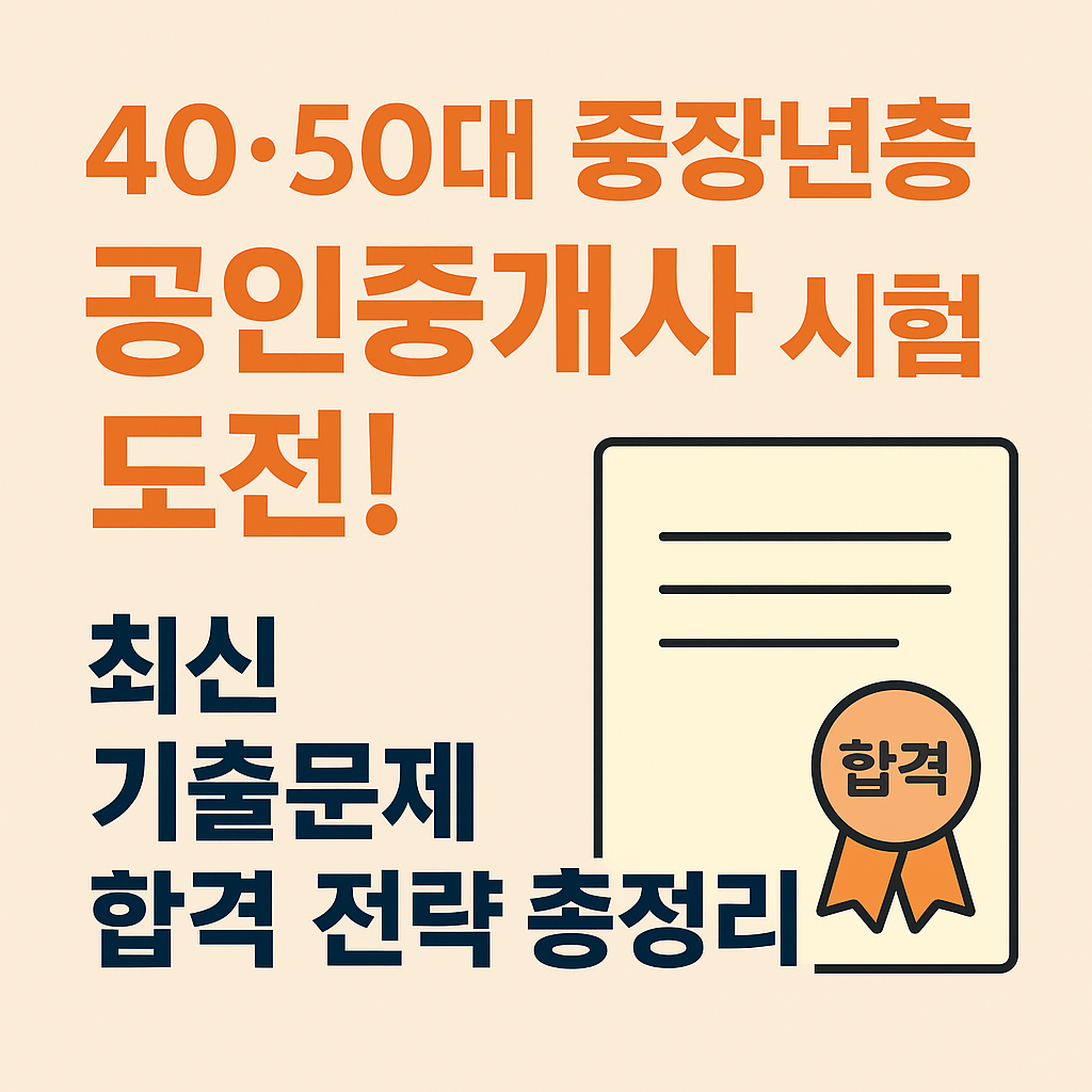 공인중개사 시험 합격 전략