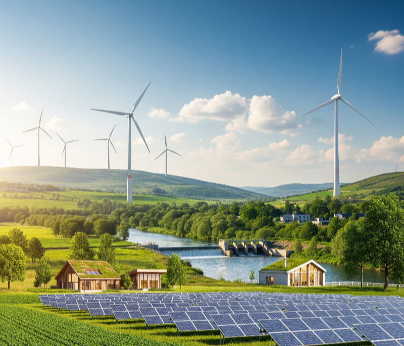 탄소 배출 '제로' (또는 거의 제로): 태양광, 풍력, 수력, 지열 등 재생에너지는 발전 과정에서 온실가스를 거의 배출하지 않습니다. 이는 지구 온난화의 주범인 화석연료(석탄, 석유, 가스)와 가장 큰 차이점이죠. 🏭➡️✨