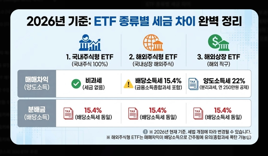 ETF 분배금 세금 총정리 [2026년 최신] 금융소득종합과세 기준 및 절세 전략 5가지
