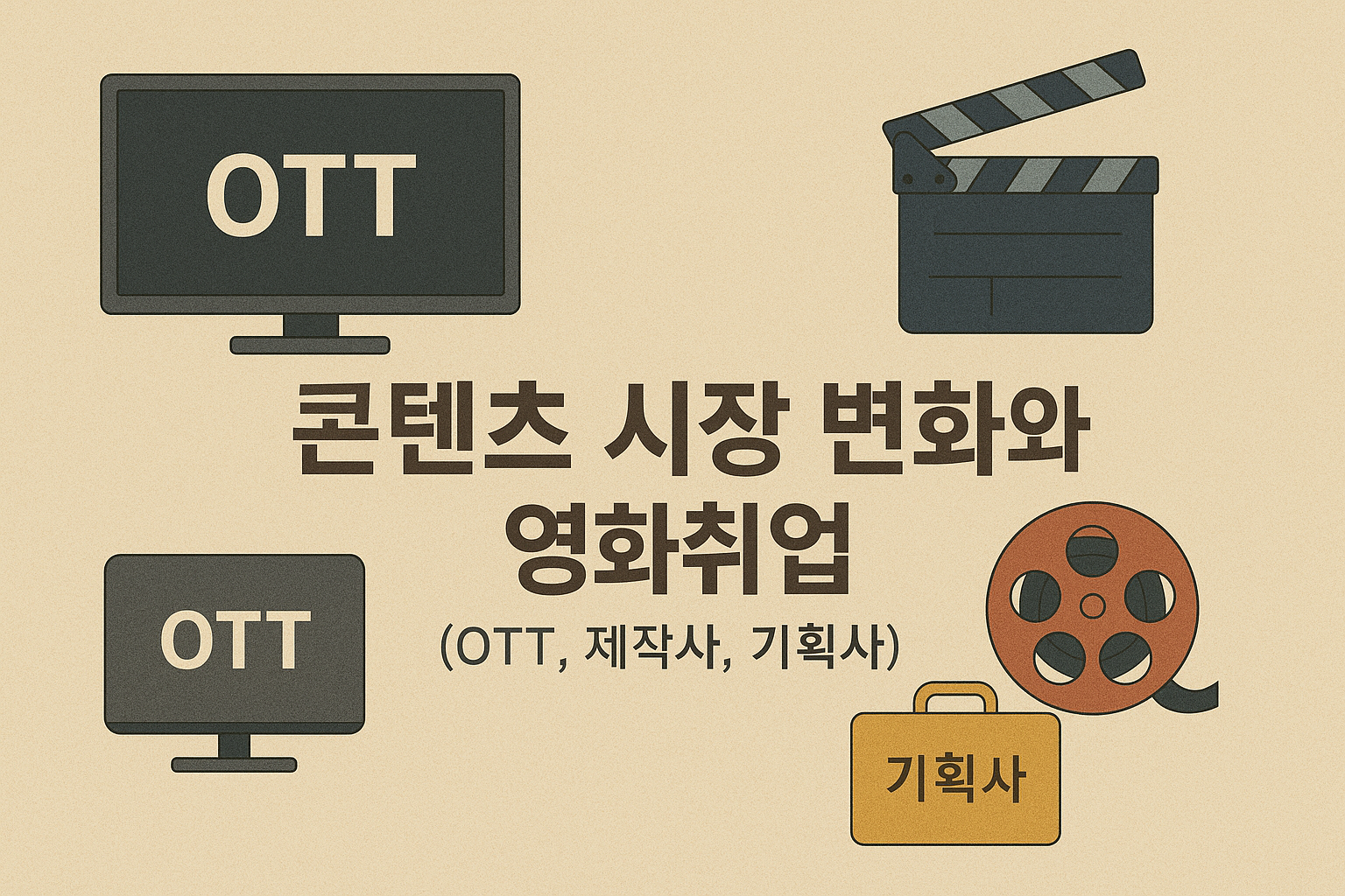 콘텐츠 시장 변화와 영화취업 (OTT, 제작사, 기획사)