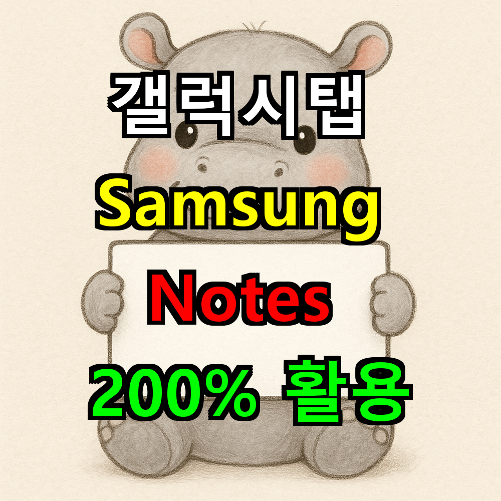 갤럭시탭 Samsung Notes 200% 활용하는 꿀팁 대방출