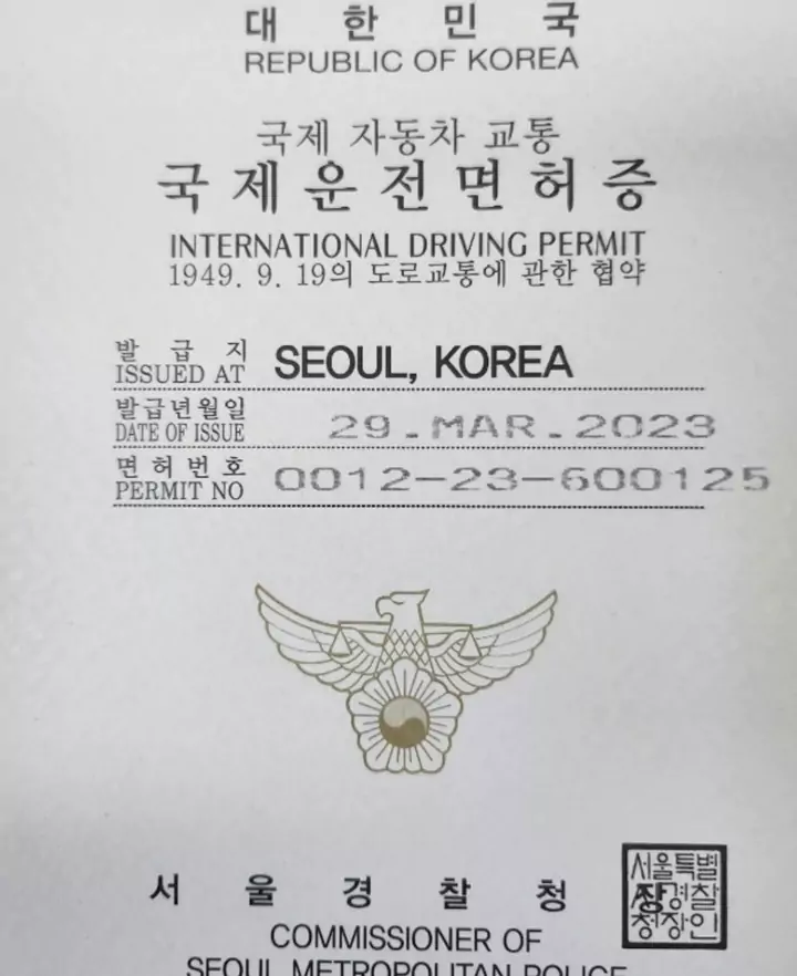 국제운전면허증
