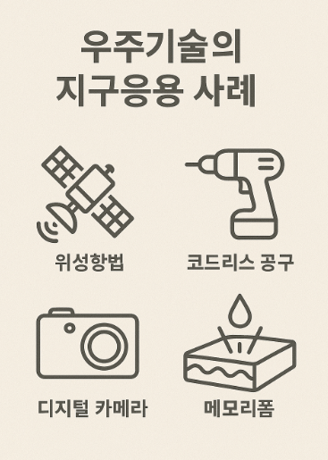 우주기술의 지구응용 사례