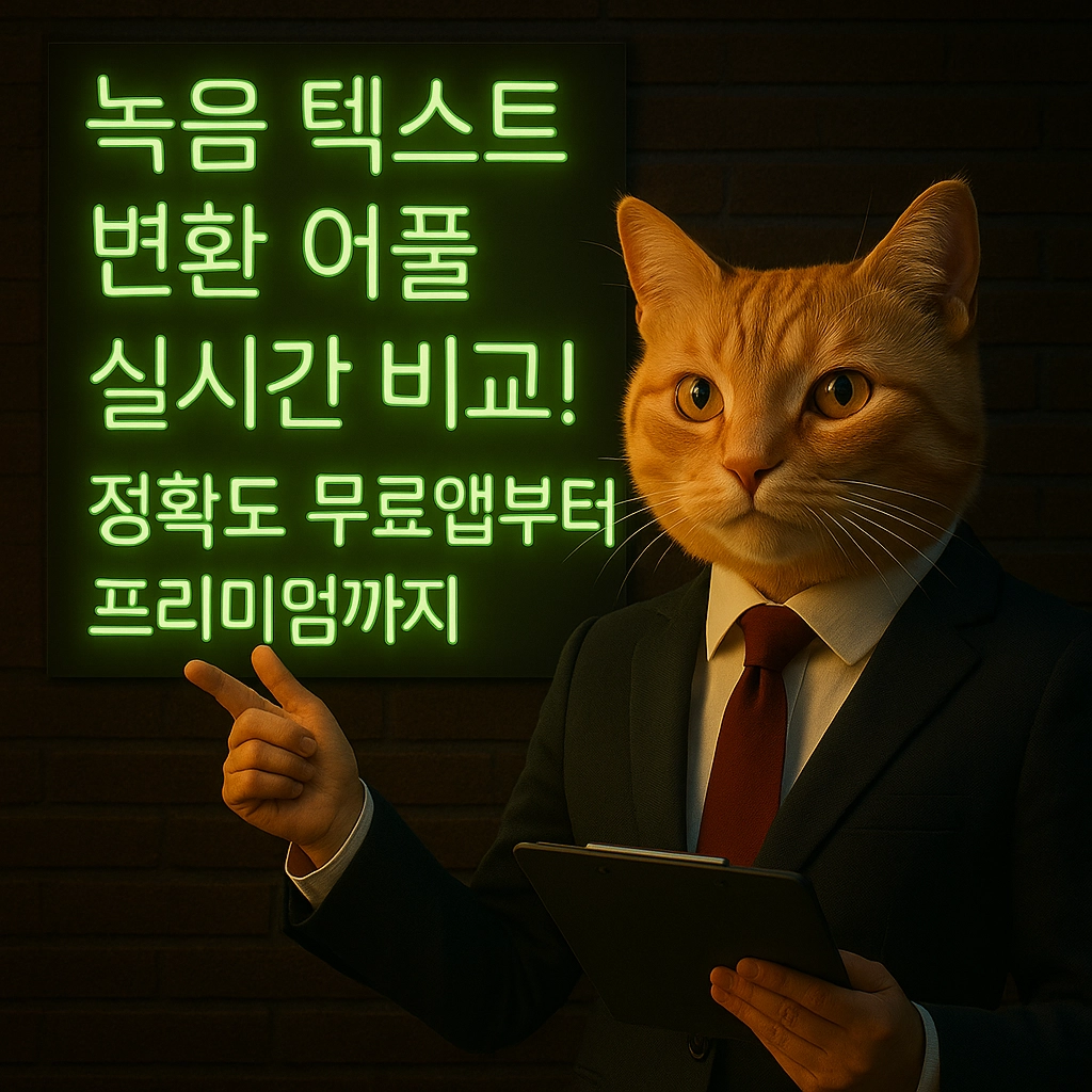 녹음 텍스트 변환 어플 실시간 비교! 정확도 무료앱부터 프리미엄까지