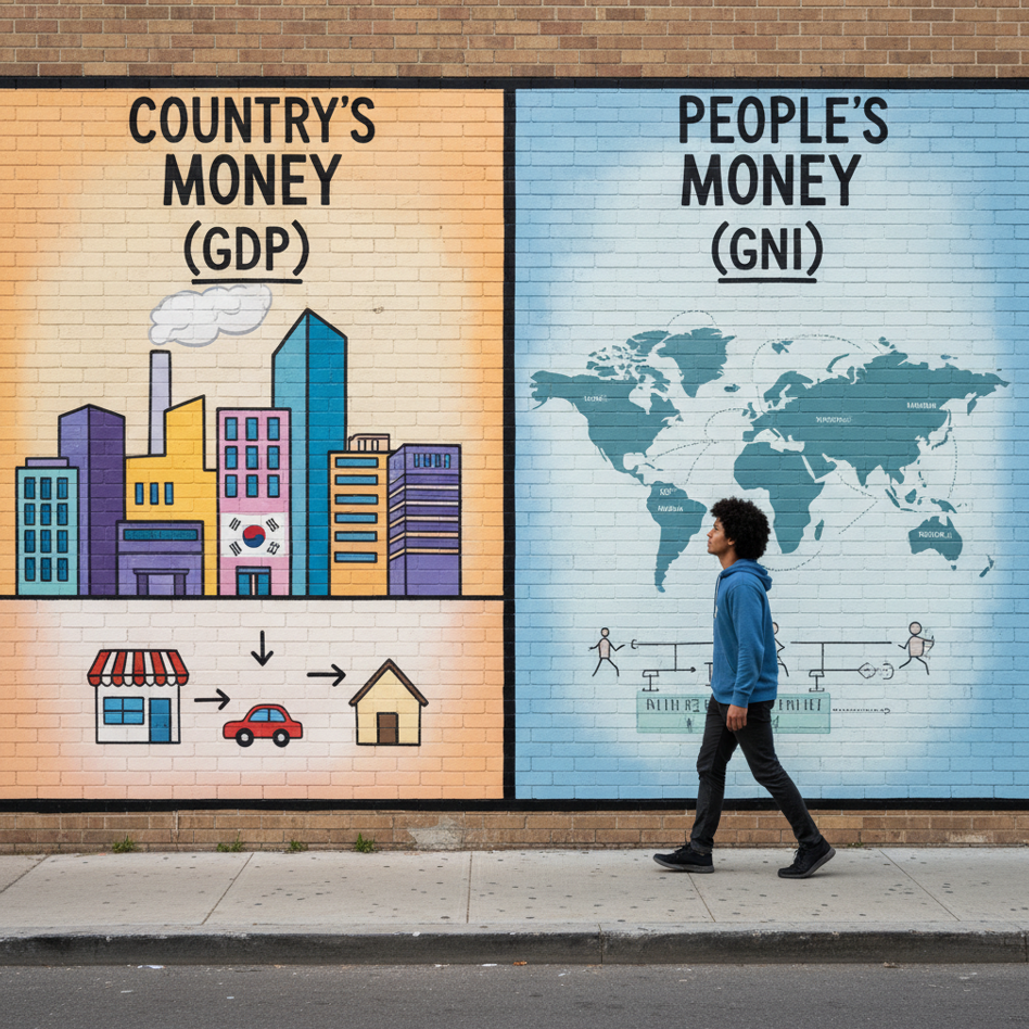 한 눈에 보는 GDP GNI 비교표 2