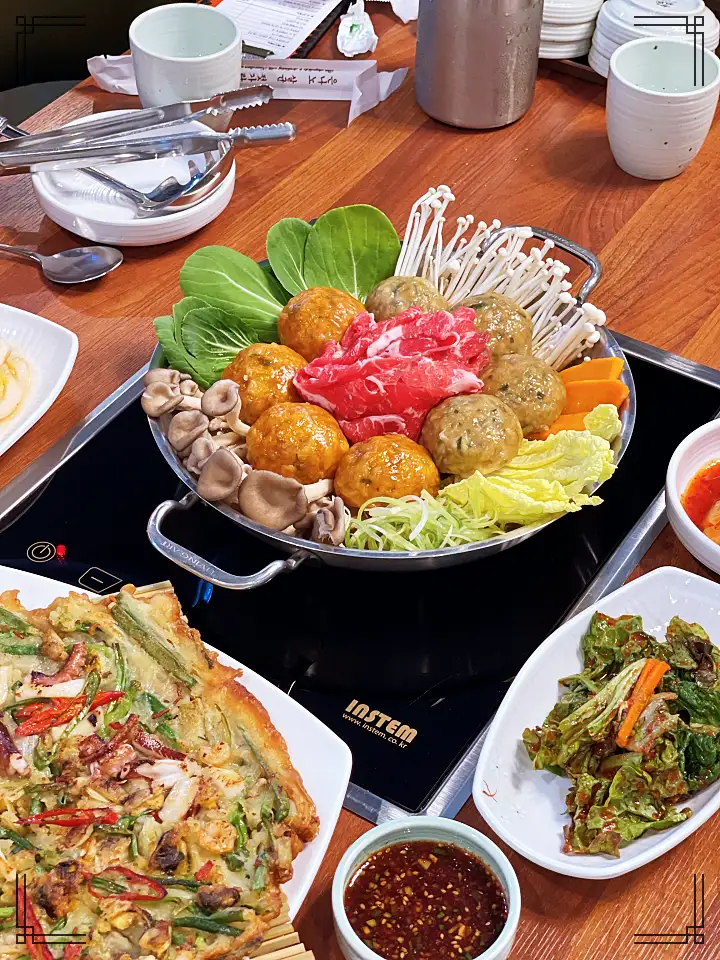 인천 부평역 샤브샤브집 꽃송이 굴림만두 전골 맛있으면 0칼로리 맛집 추천