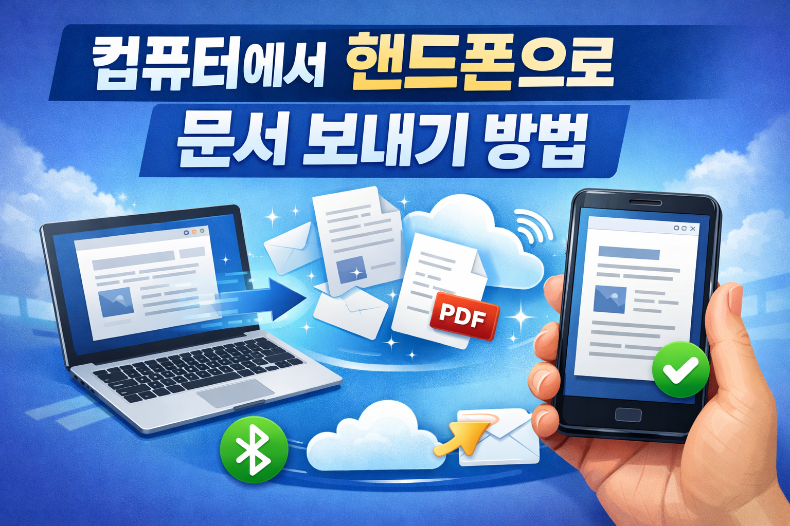 컴퓨터에서 핸드폰으로 문서보내기