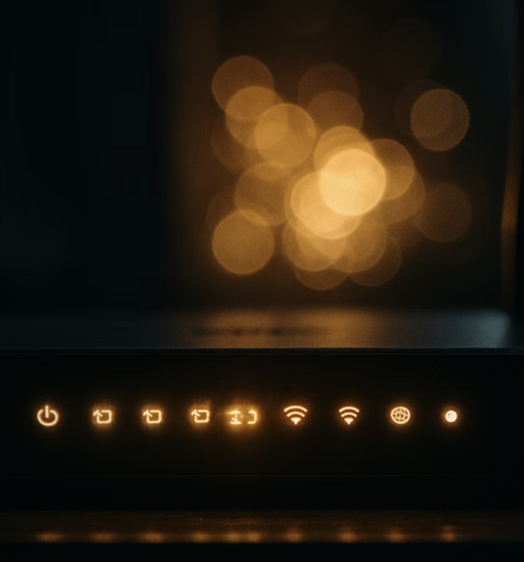 증상 5: 공유기 LED 램프가 미친 듯이 깜빡일 때