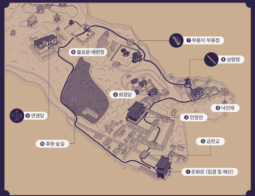 2023 창덕궁 달빛기행 행사 코스 안내 - 한국문화재단
