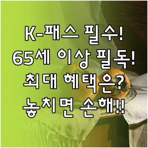 K-패스 어르신형 모두의 카드 발급 ..