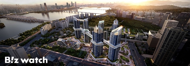 용산정비창 전면1구역 조감도