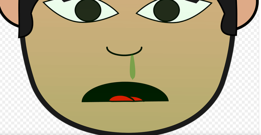 코피를 흘리고 있는 남자