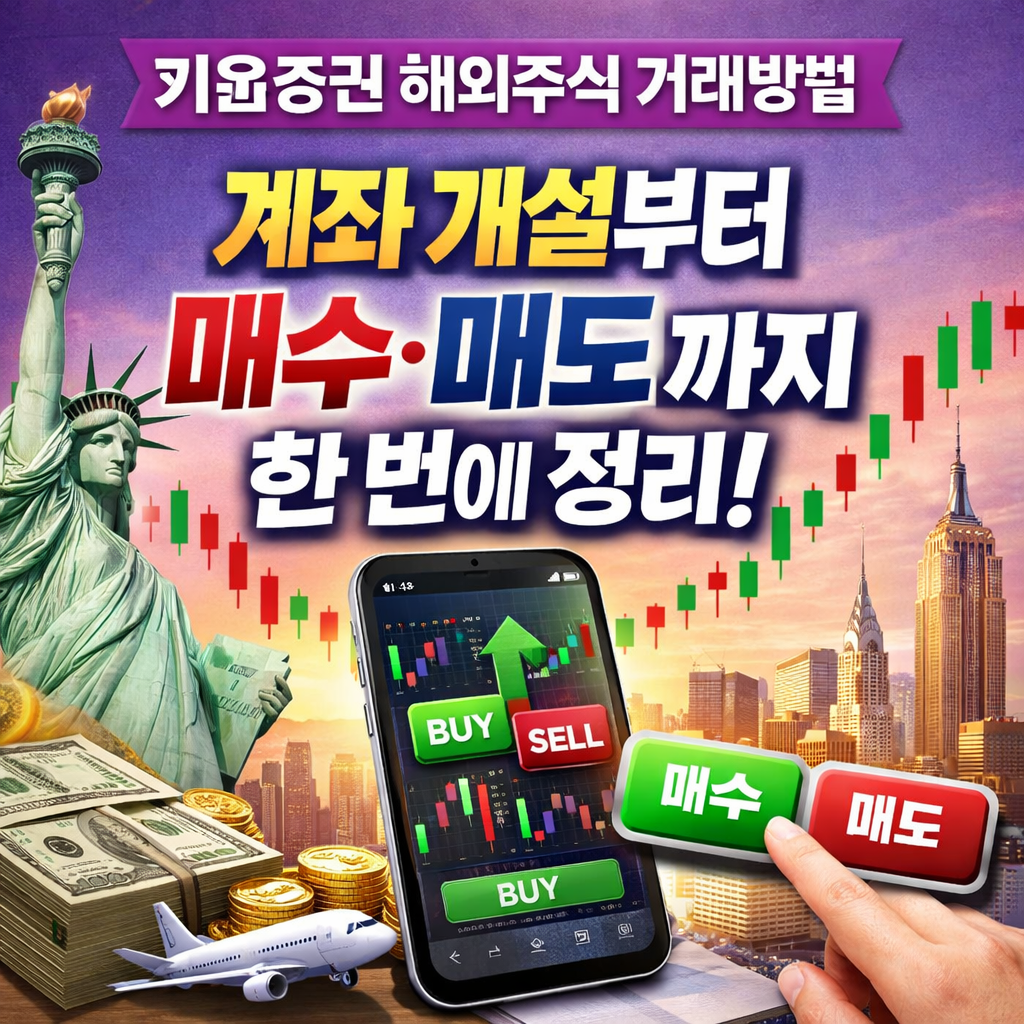 키움증권 해외주식 거래방법