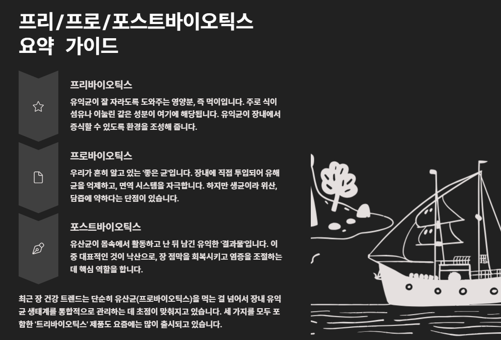 낙산균 효능부터 프로바이오틱스, 포스트바이오틱스까지 총정리 (장 건강 필수 가이드)