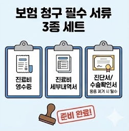 실비 보험 청구 필수 서류