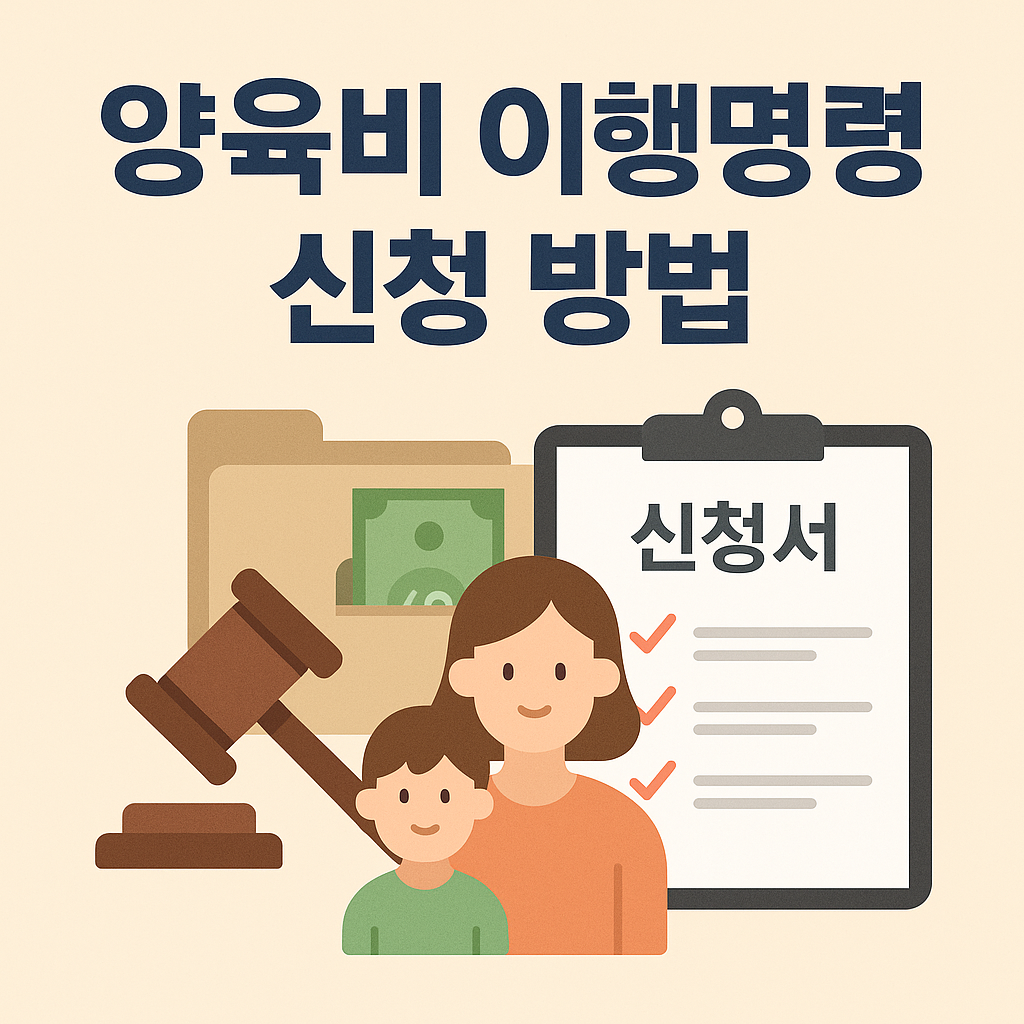 양육비이행명령-신청방법