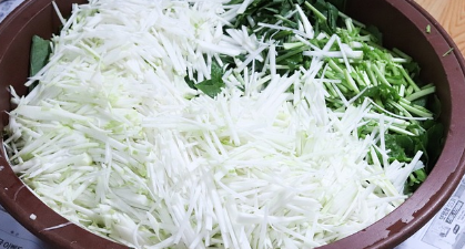 김장 담그는 과정과 배추 10포기 기준 재료 비율