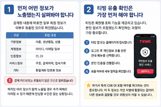 티빙 유출 조회했더니? 명의도용 예방부터 계정보호까지 한방에해결1