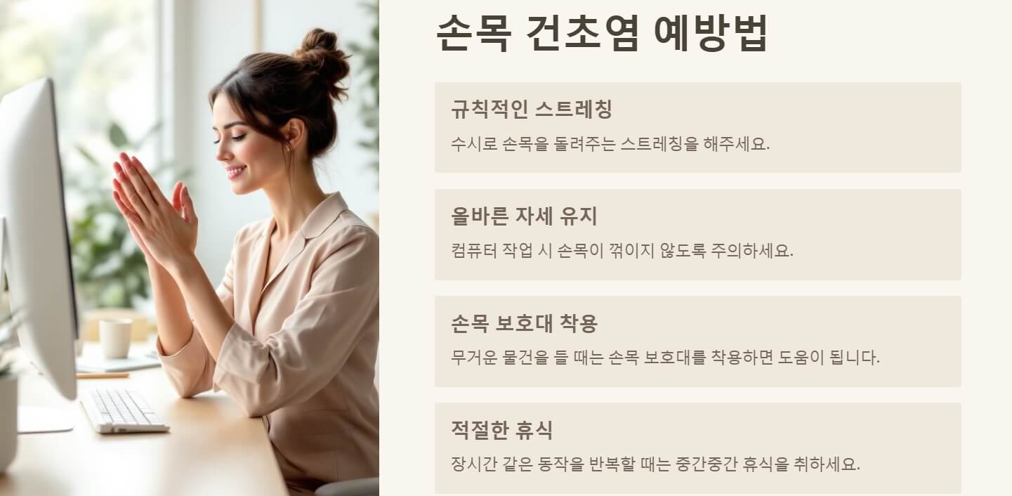 손목 건초염 증상 치료