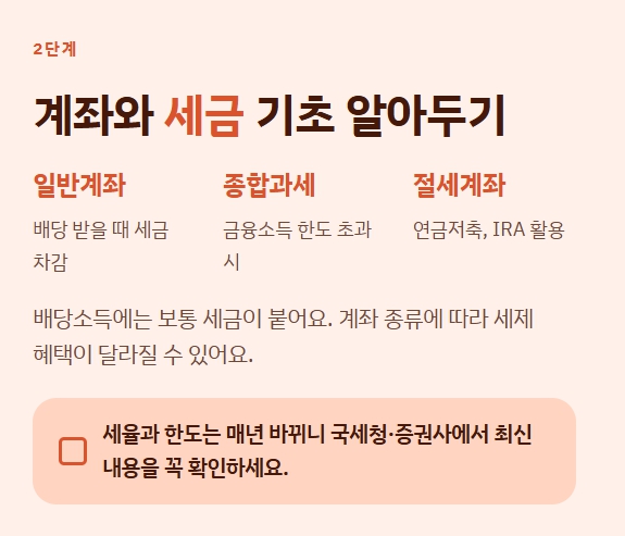 계좌와 세금 기초