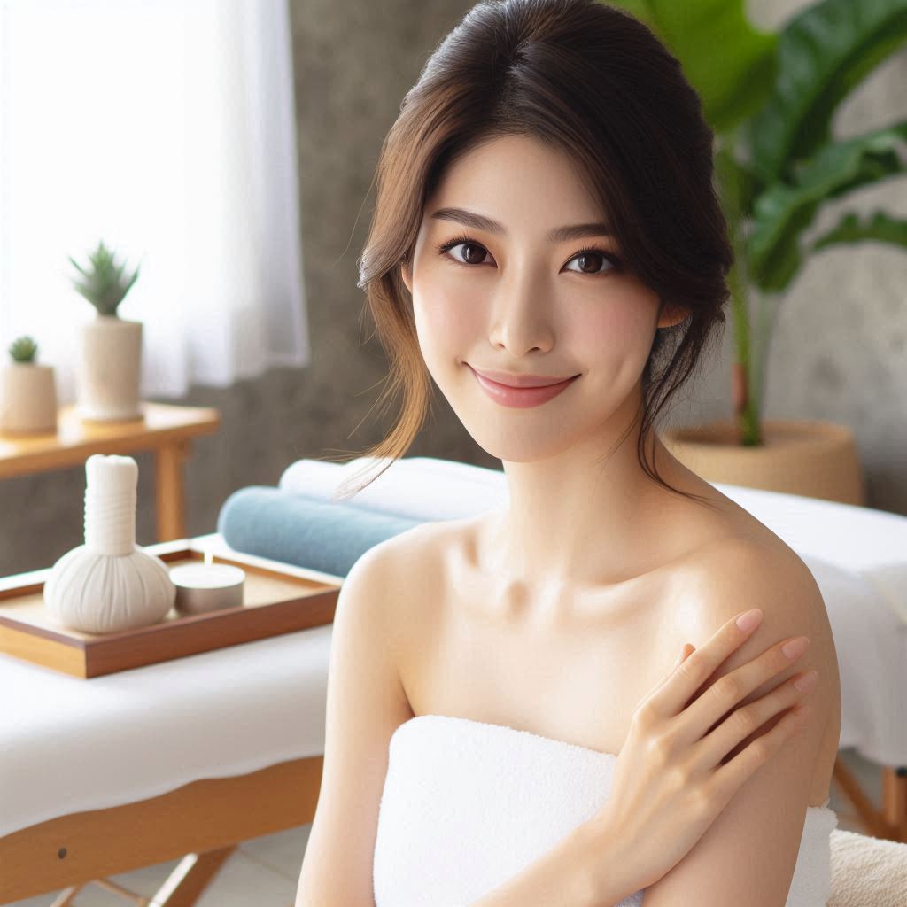 피부,체형관리 샵 배경