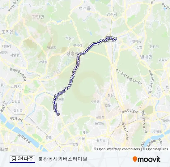 파주 문산 시외버스터미널 금촌 고속버스 시간표 예매 요금_4