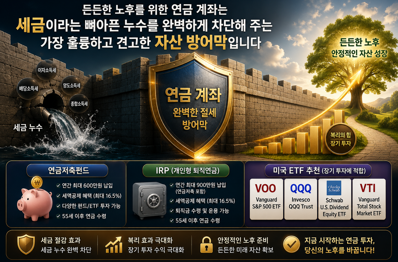 연금 계좌 노후를 위한 완벽한 절세 방어막