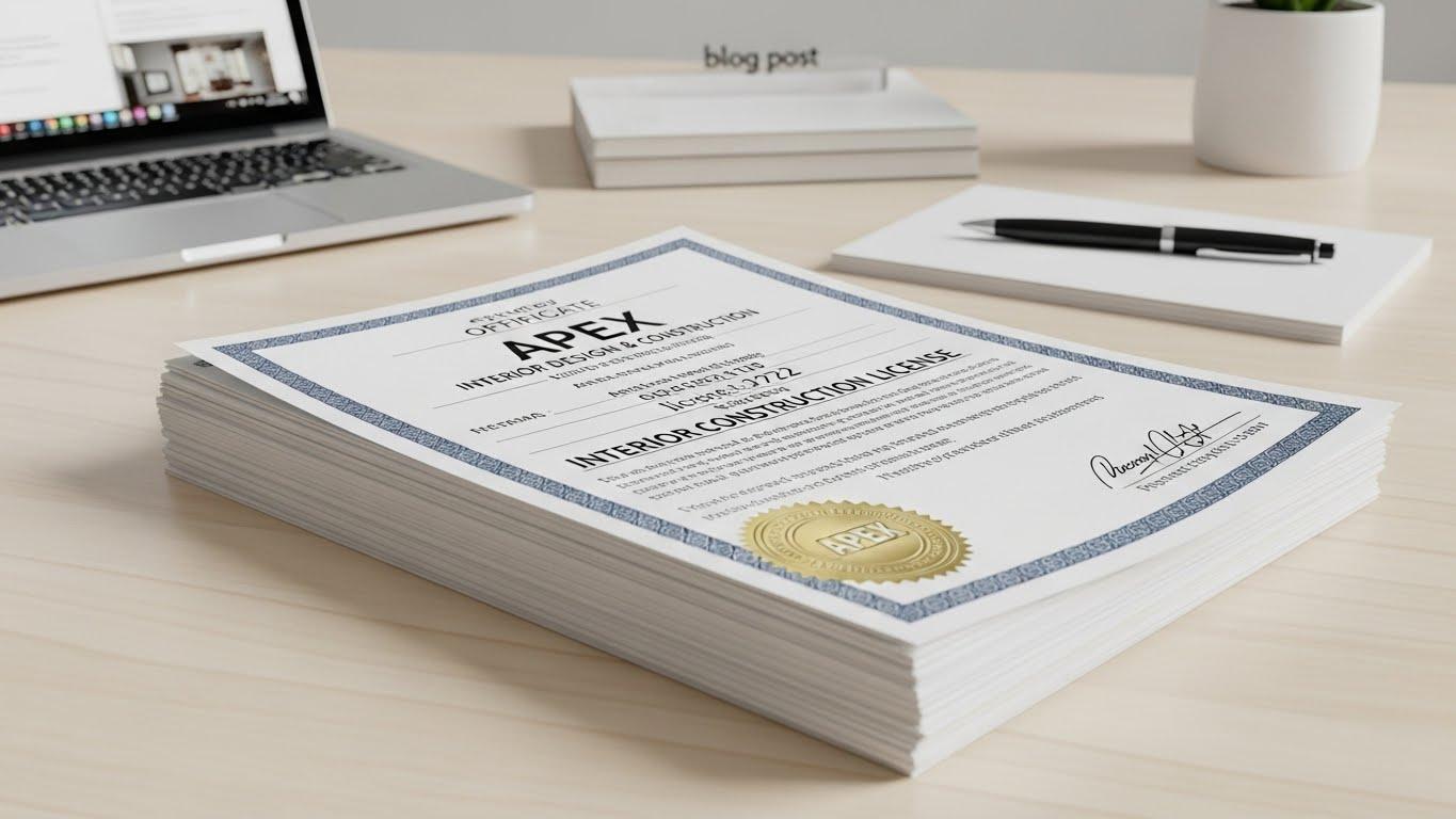 인테리어 공사 면허