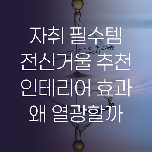 자취 필수템! 뷰티피크 전신거울, 왜..