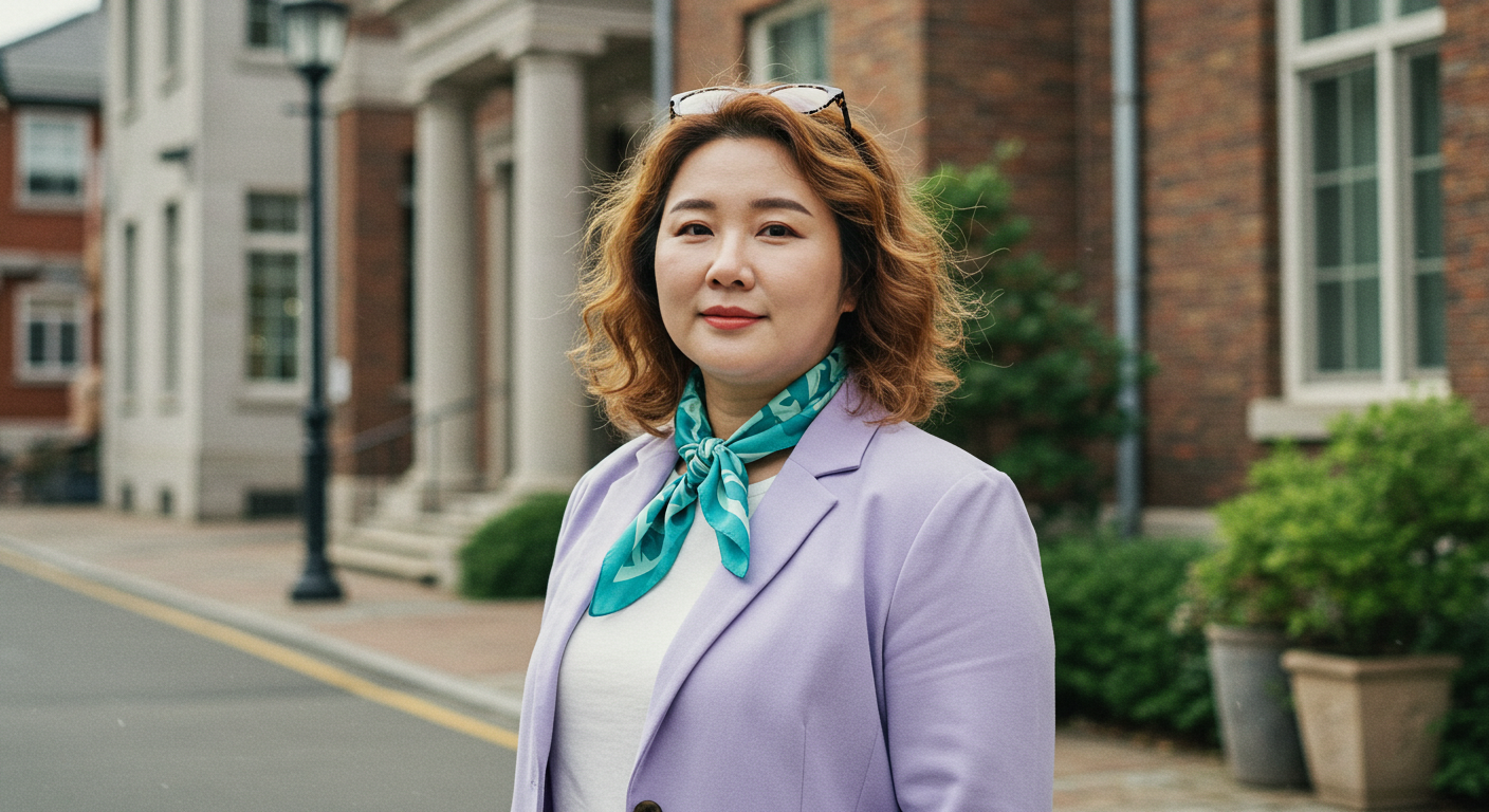 중년여성 체형 커버 코디