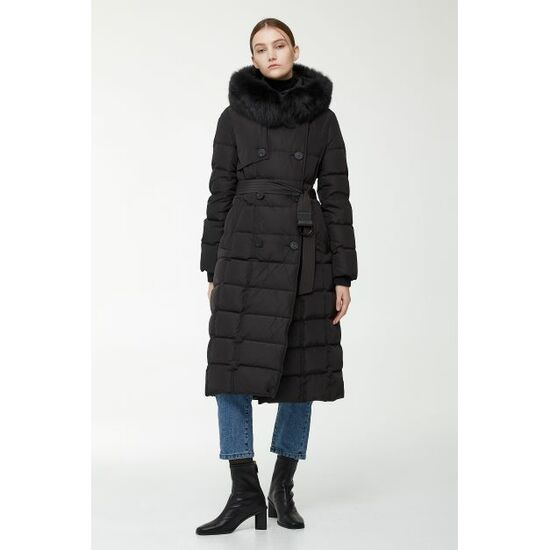 보브 구스다운 패디드 더블 트렌치 코트7152417008