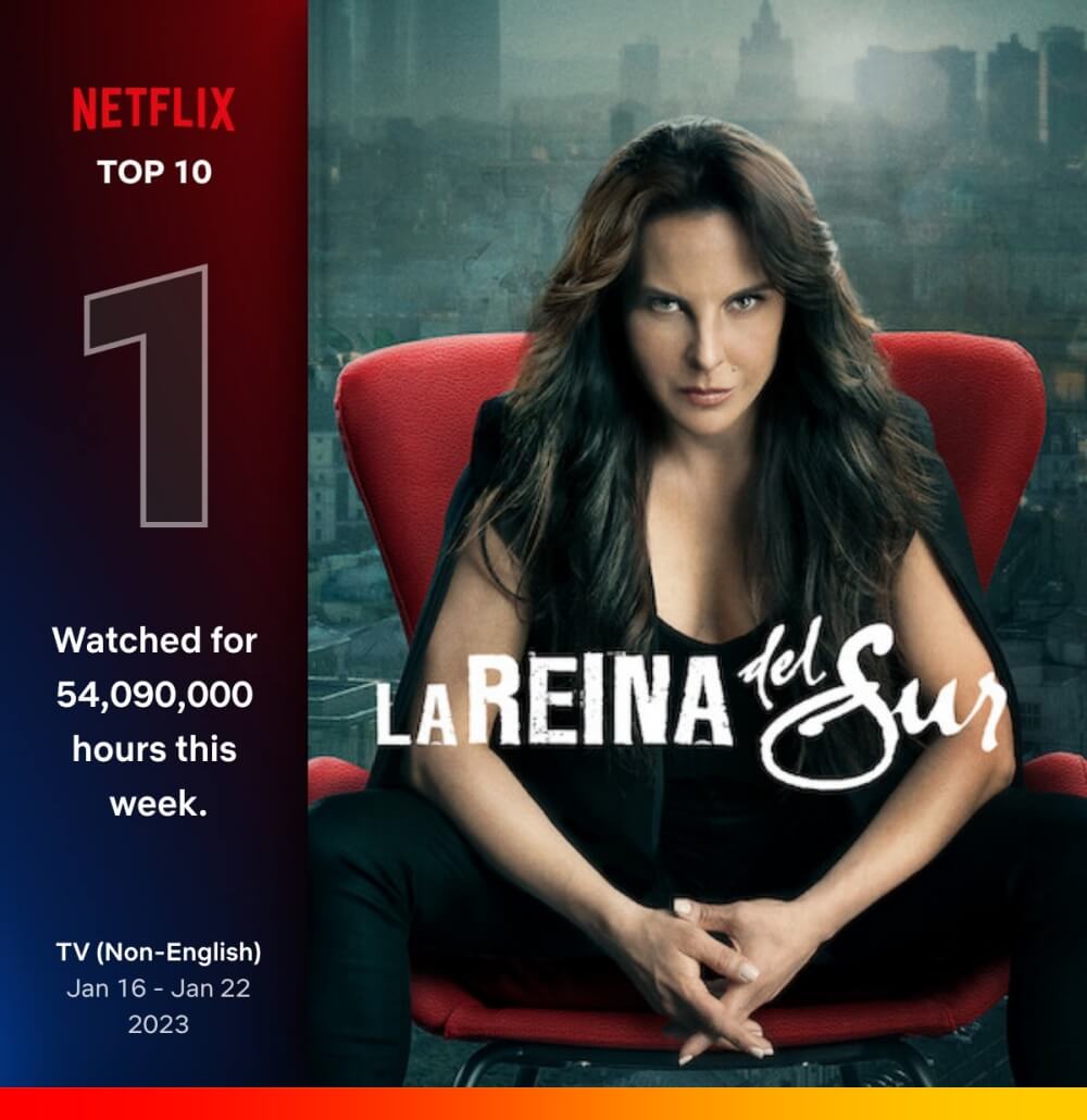 검은 옷입은 여자가 의자에 앉아 있는 남부의 여왕 시즌 3 포스터