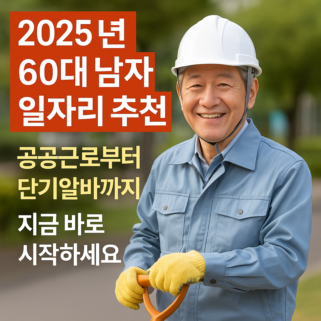 60대 남자 일자리 추천