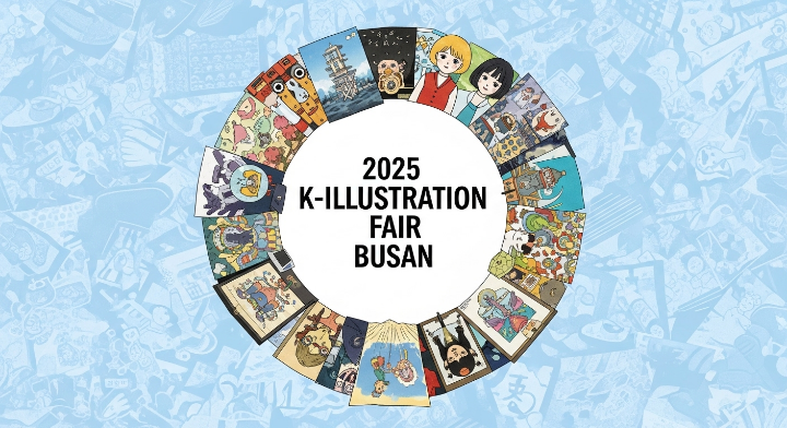 다양한 일러스트를 동그랗게 만들고 그 안에 대회명을 삽입해 놓은 이미지입니다.