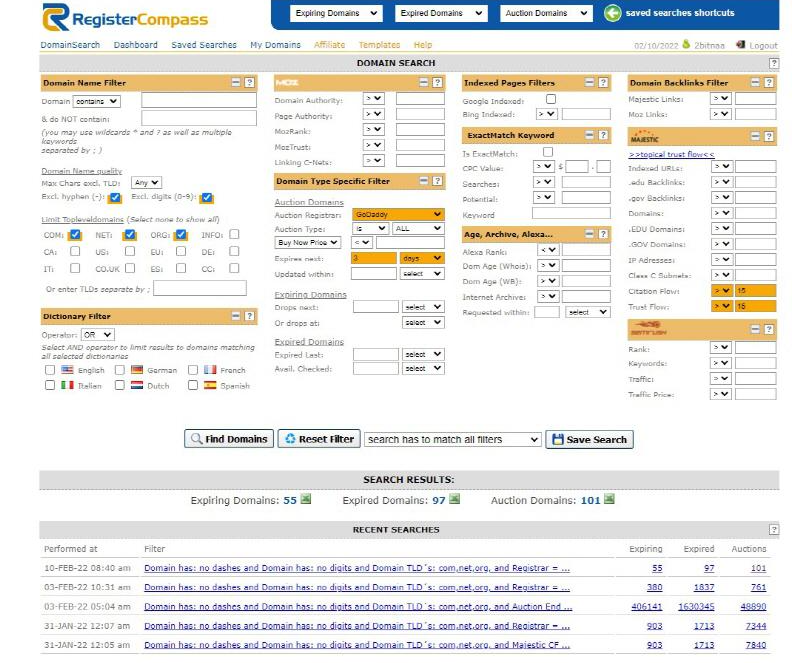 도메인을 구매하기 전에 도메인점수를 볼수있는 사이트입니다.