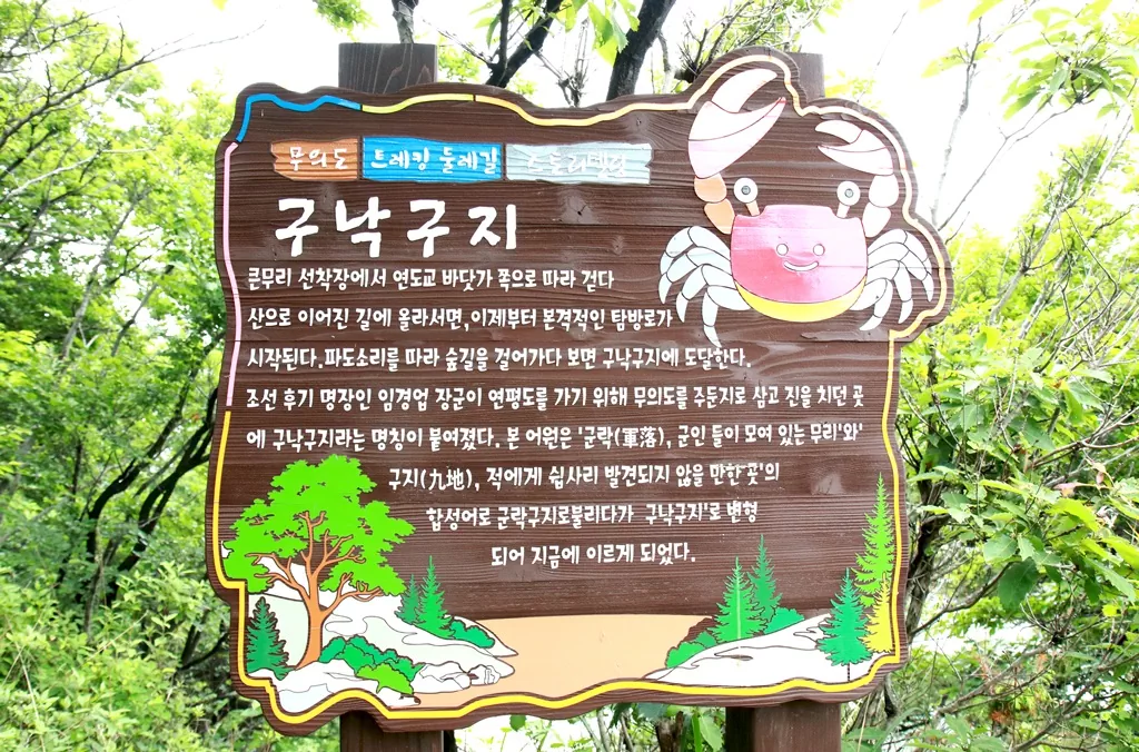 조선 후기 임경업 장군의 주둔지, '구낙구지' 안내판.