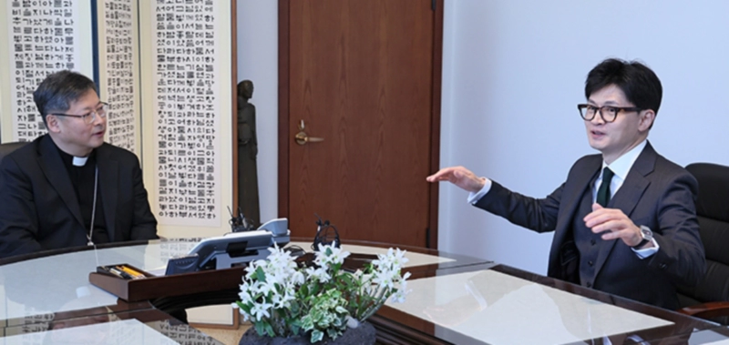 한동훈 정순택 대주교 예방 방문 이유