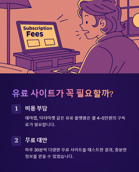 유료 사이트가 꼭 필요할까?