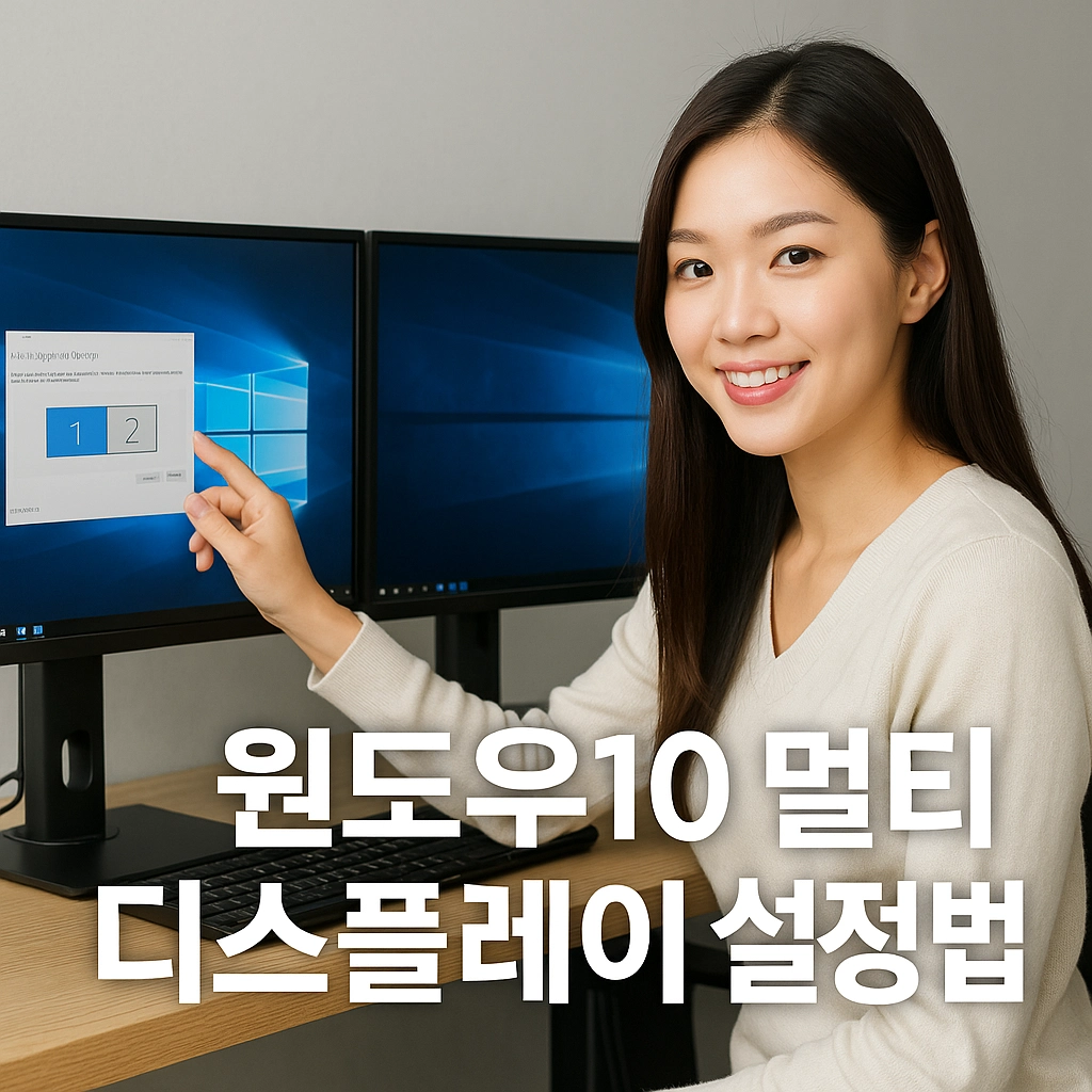 윈도우10 멀티 디스플레이 설정법