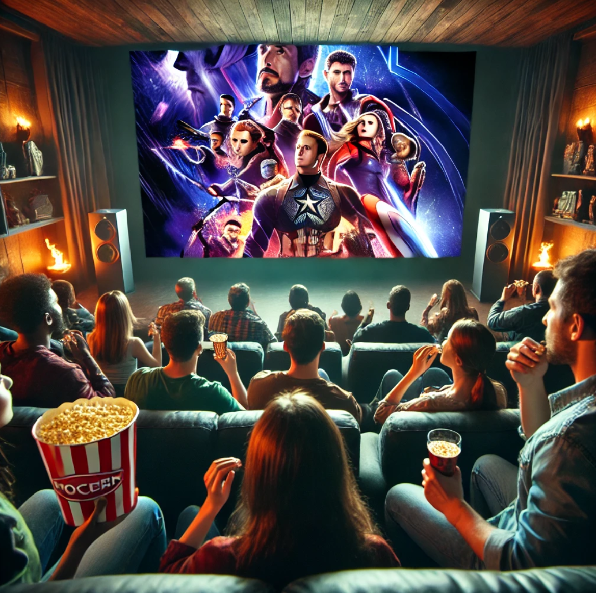 마블 영화 보는 이미지 입니다.