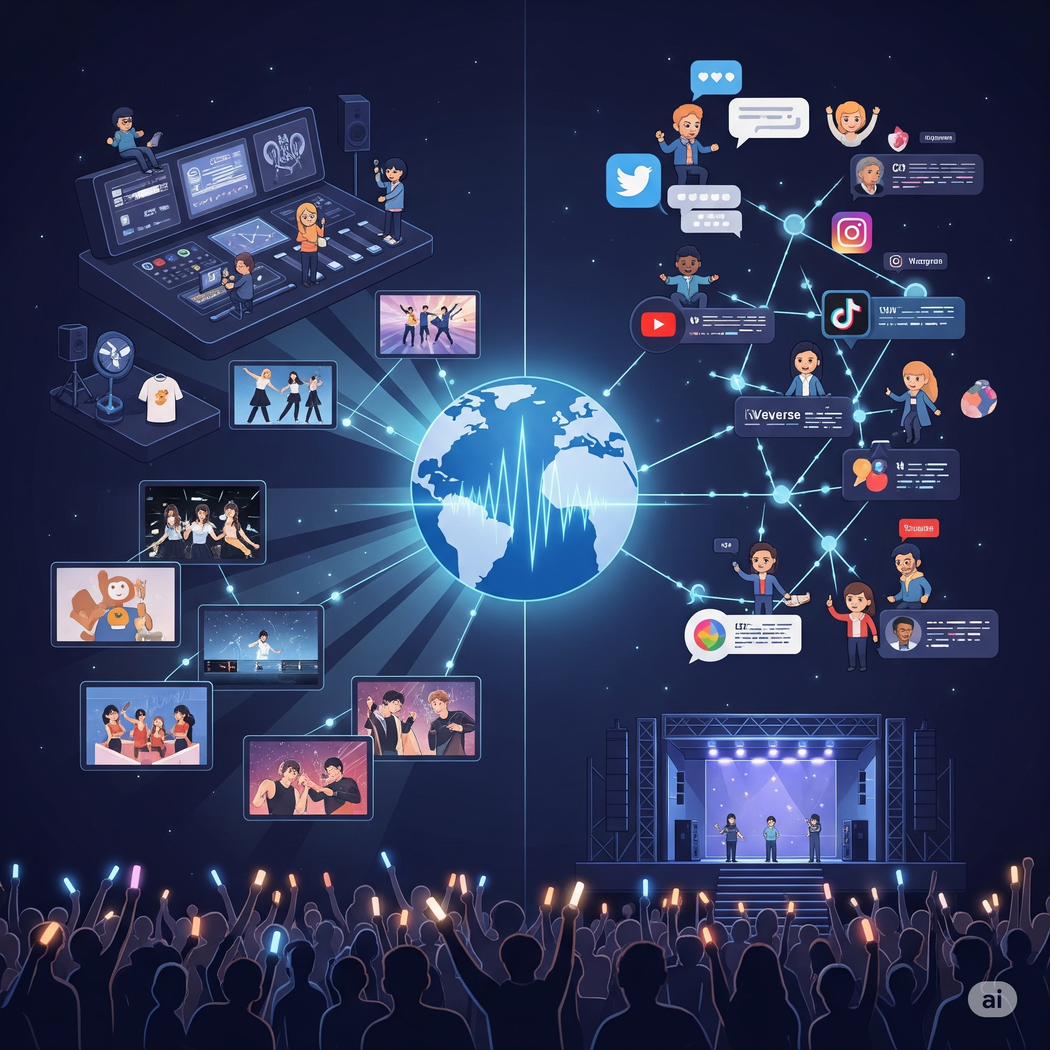 K-pop 글로벌 팬덤 운영 전략 (콘텐츠, 소통, 이벤트)