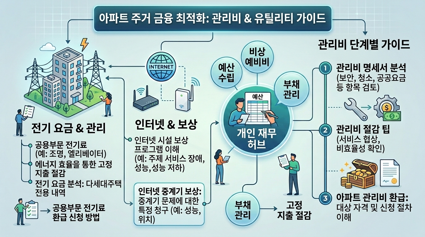 "매달 나도 모르게 새고 있었다?" 아파트 인터넷 공용전기료 쉽게 환급받는 법 총정리